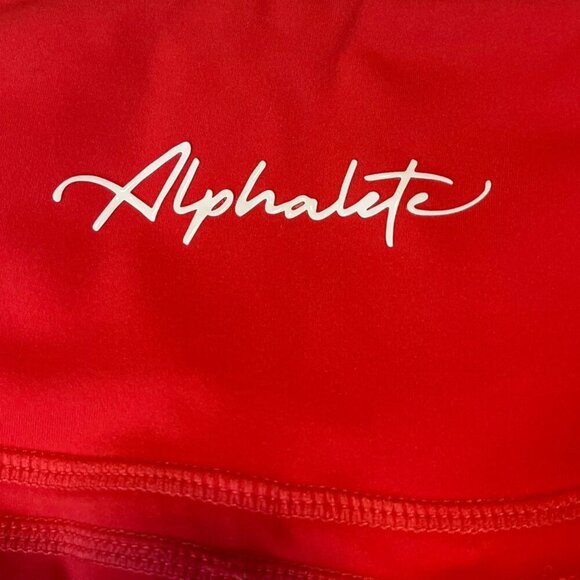 Alphalete Women's XS Pulse Surge Leggings Deep Red Compression Leggings Sporty - Picture 4 of 5